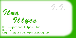 ilma illyes business card